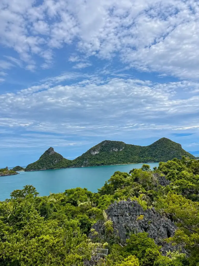 The islands of Ang Thong Marine Park from a viewpoint