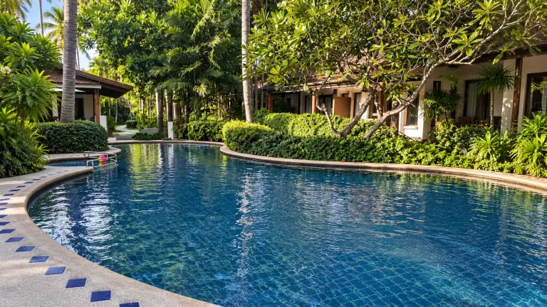 Pool in the tropical garden at Baan Chaweng Beach Resort & Spa, Koh Samui