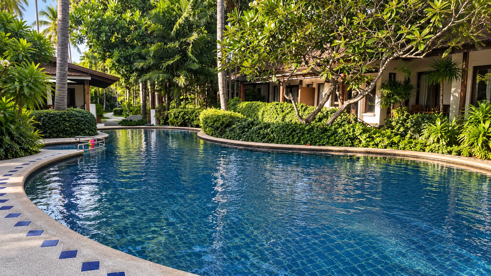 Pool in the tropical garden at Baan Chaweng Beach Resort & Spa, Koh Samui