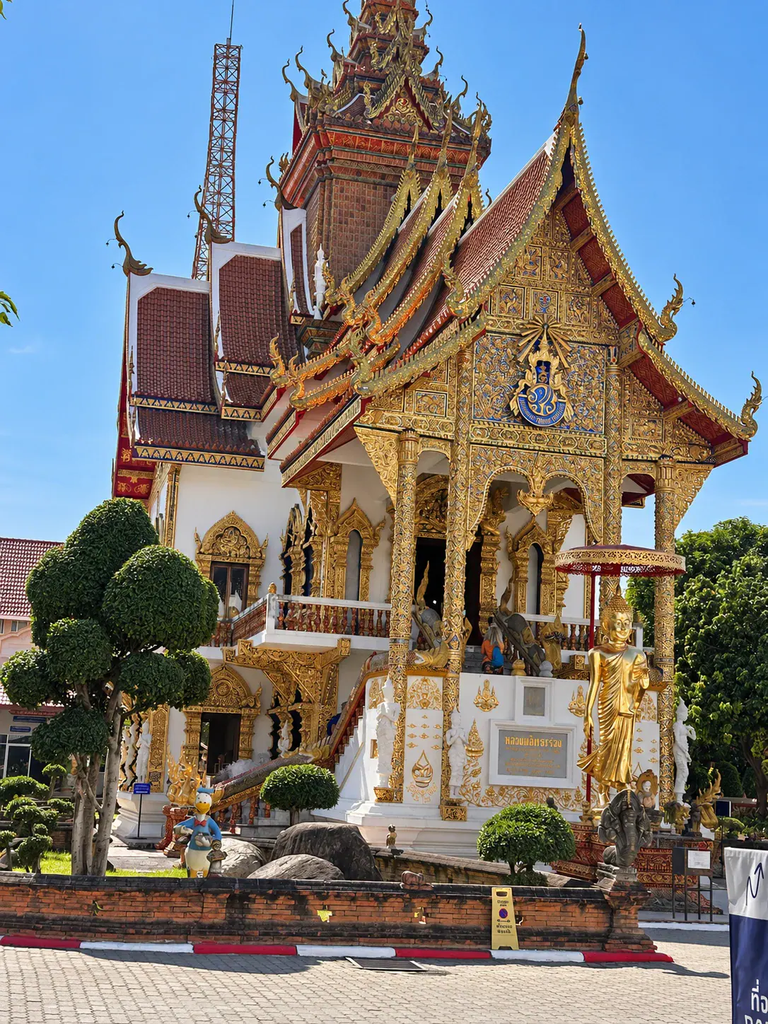 Gold-decorated temple in Chiang Mai