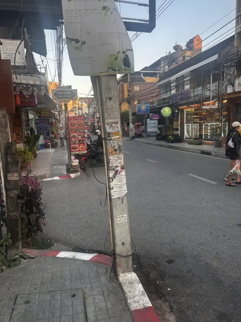 A street in Chiang Mai Old City