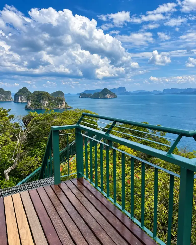 The view from the viewpoint on the Hong Islands, Krabi