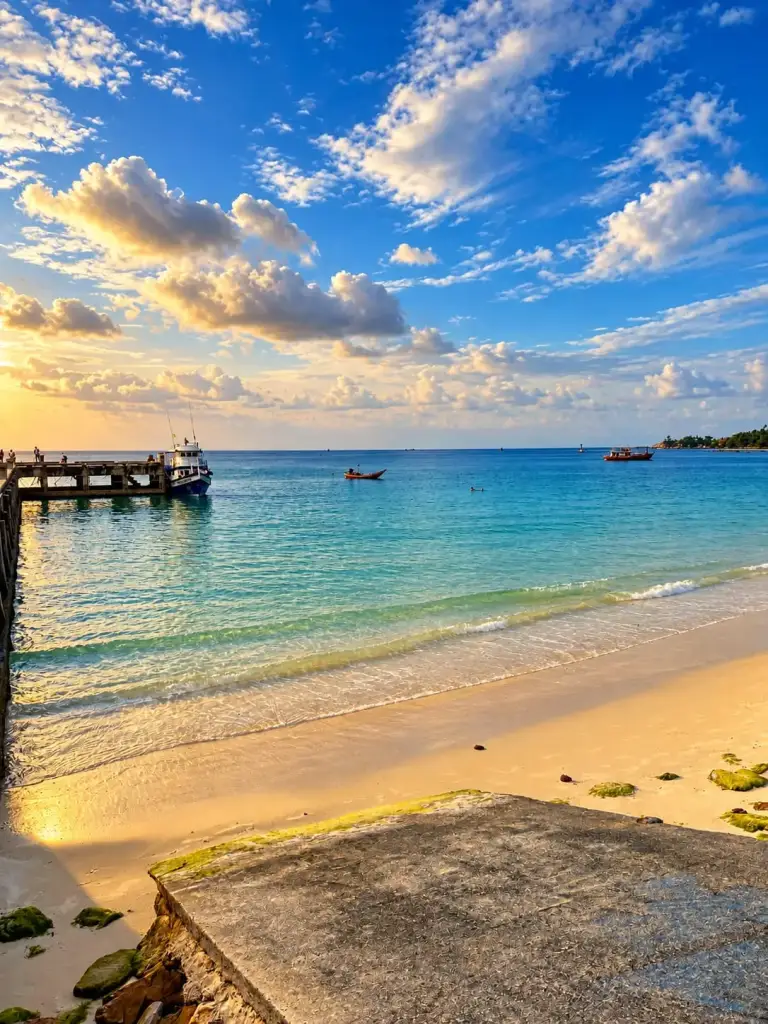 Chaloklum pier at sunset, Koh Phangan