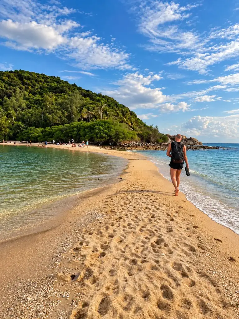 Le banc de sable entre Mae Haad et Koh Ma, Koh Phangan