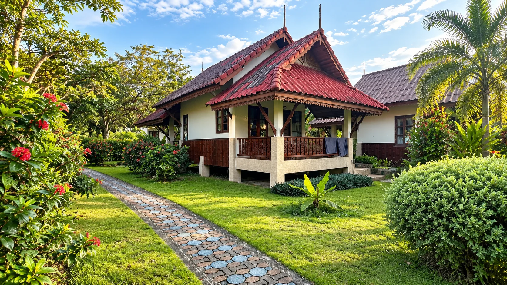 Long Bay Resort - Bungalow im tropischen Garten