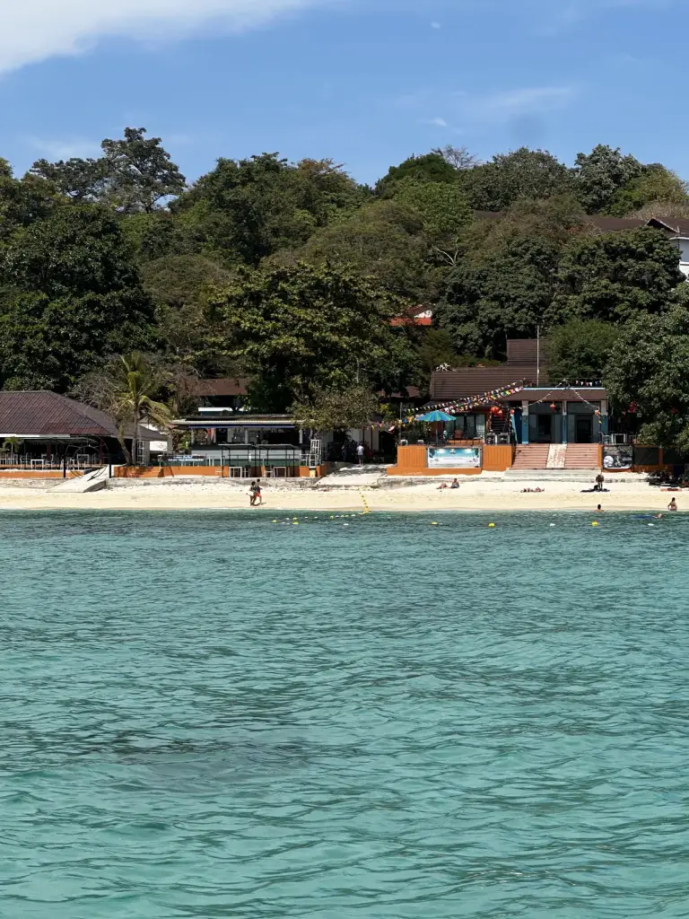 On a longtail boat off Long Beach, Koh Phi Phi