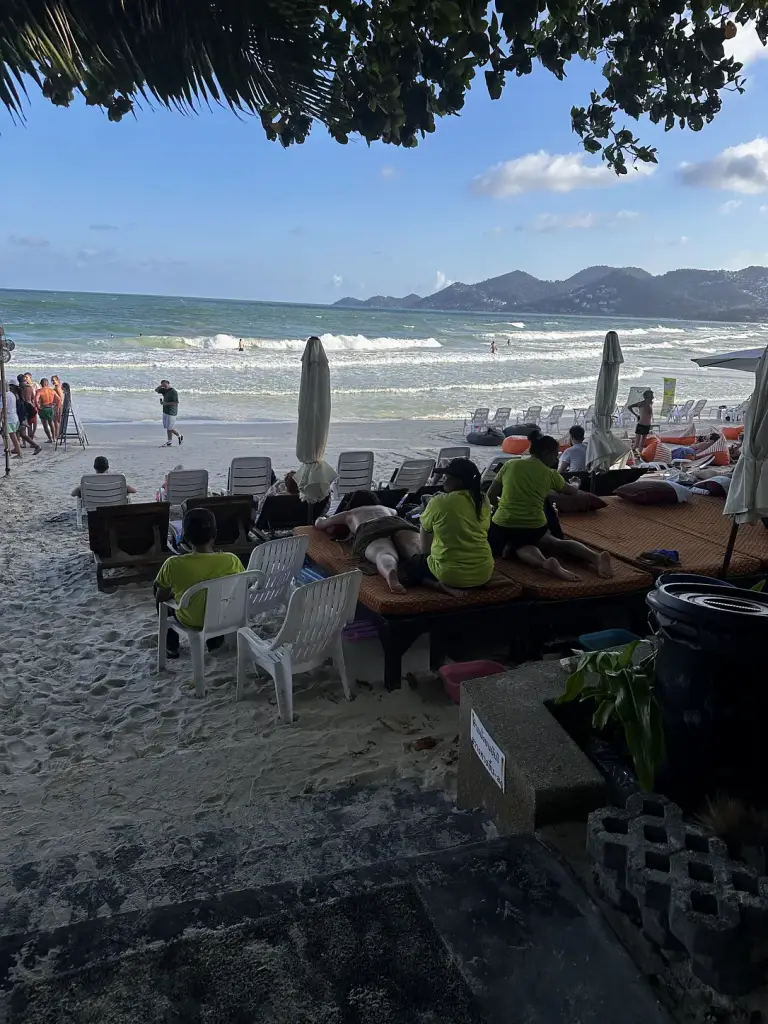 The beach in front of the hotel - Baan Chaweng Beach Resort, Koh Samui