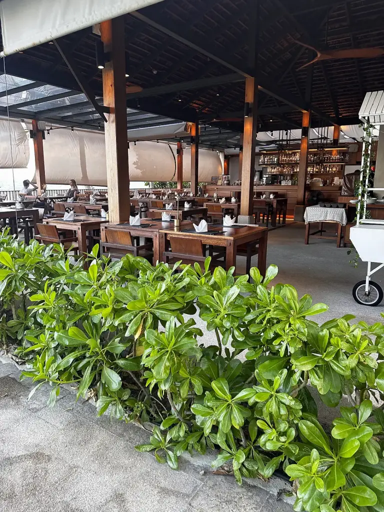 The open-air restaurant at Banana Fan Sea