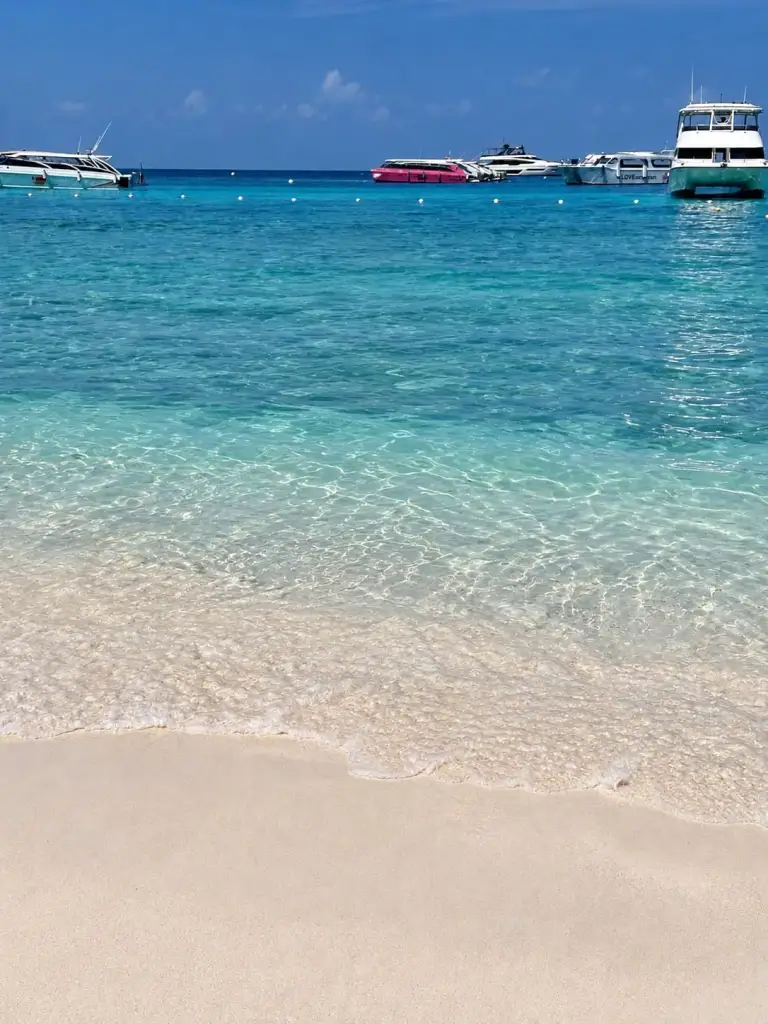 Clear water in the Similan Islands
