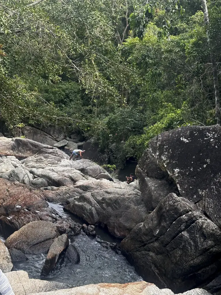 The Than Sadet stream and the tropical forest around it, east Koh Phangan