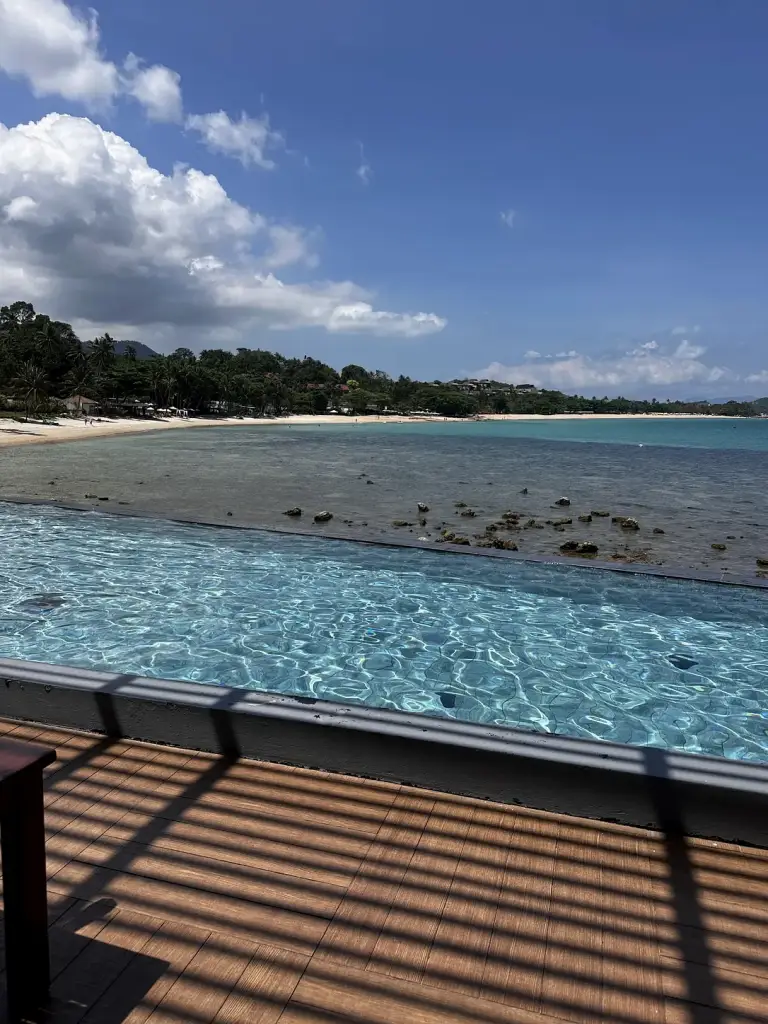The Sarann's infinity pool facing the sea, Chaweng Noi